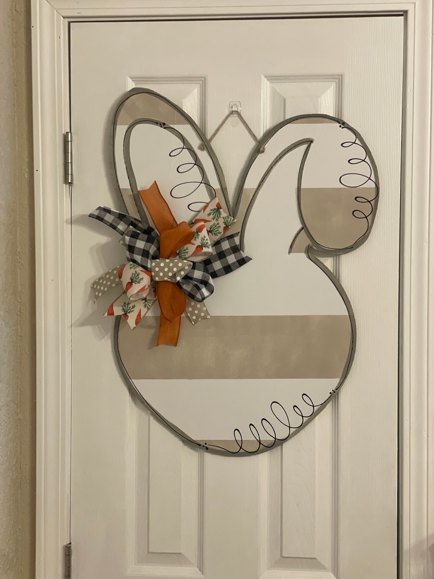 Easter - Bunny - tan shiplap