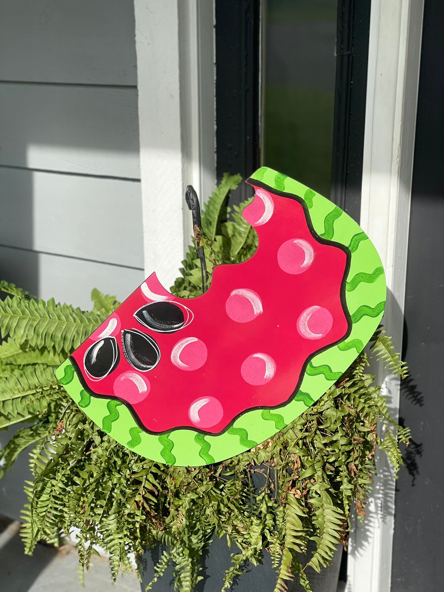Planter Stake -watermelon - red