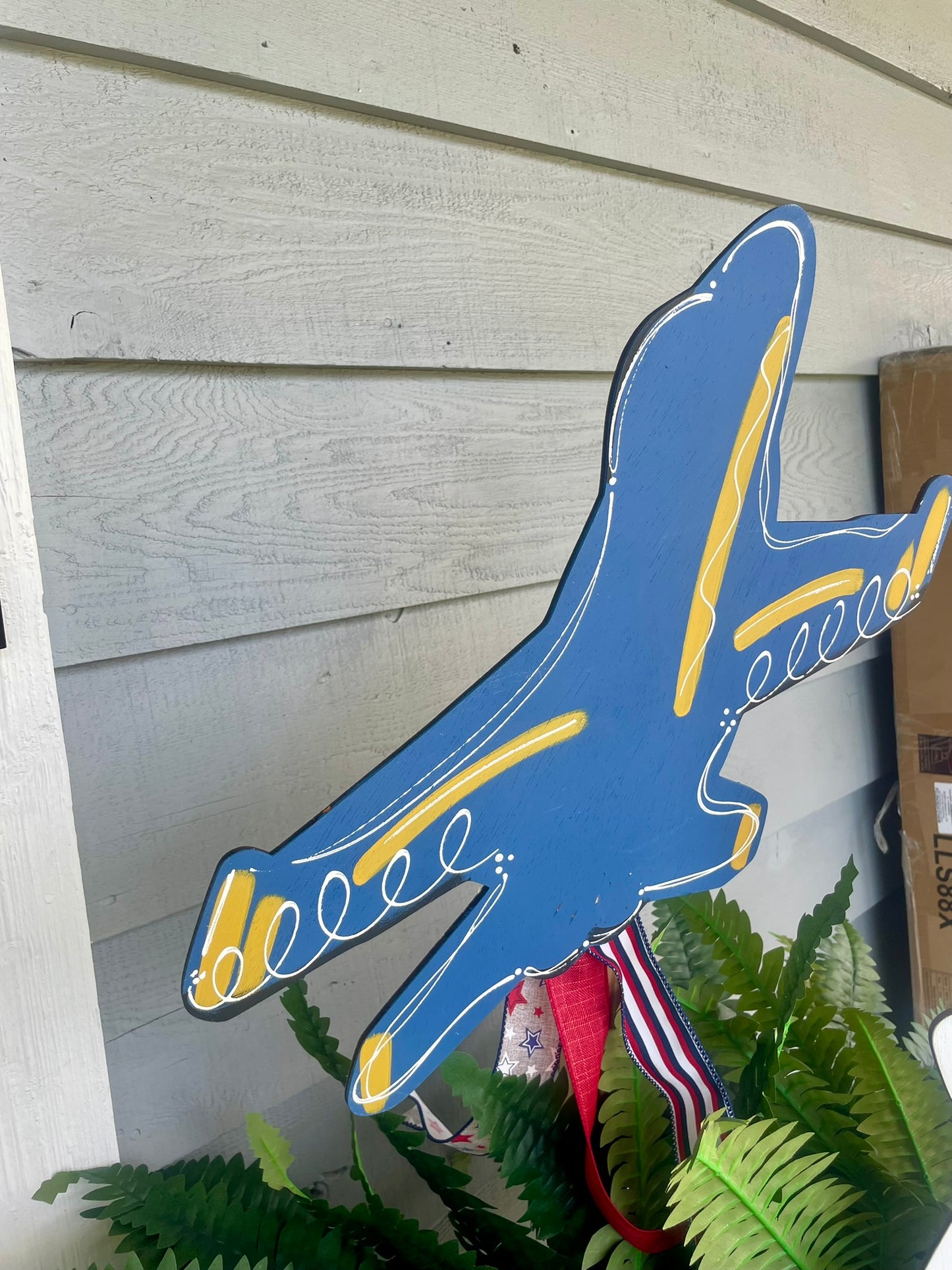 Planter Stake -Blue Angel