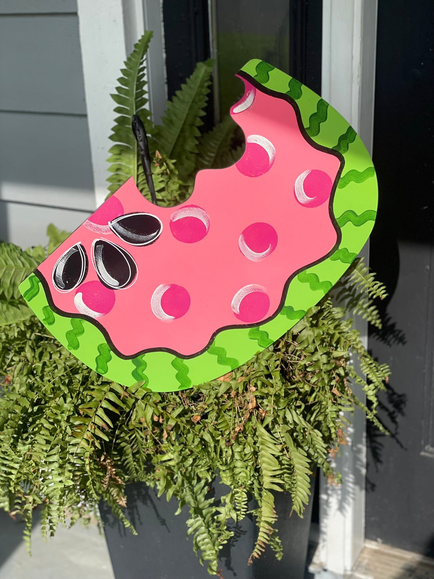 Planter Stake -watermelon - pink