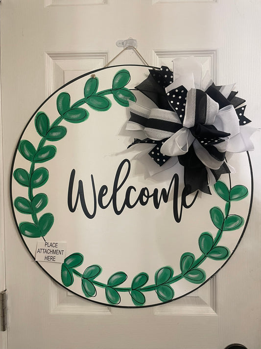 Interchangeable - Welcome Round Wreath