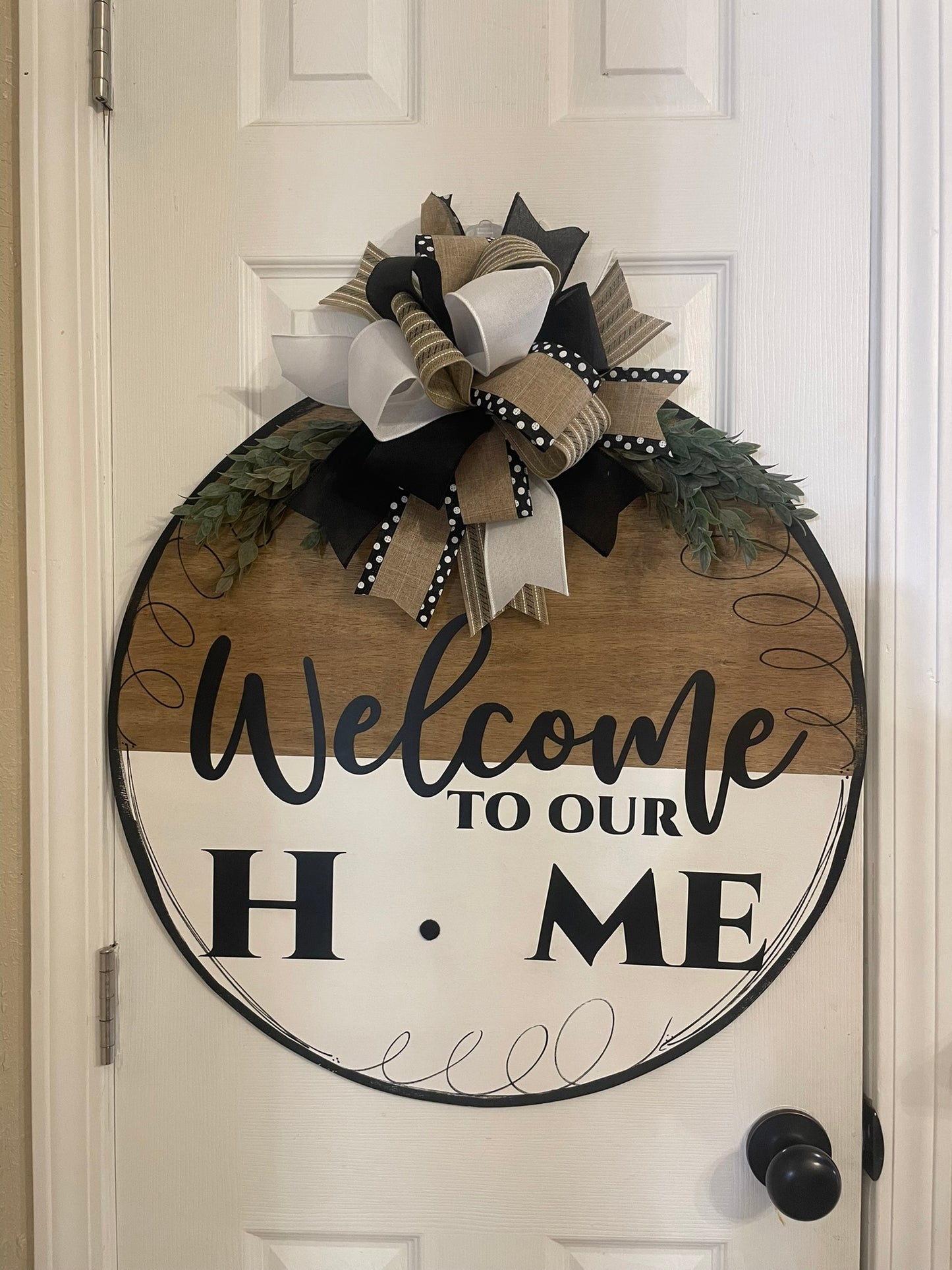 Interchangeable - Welcome to our Home BW